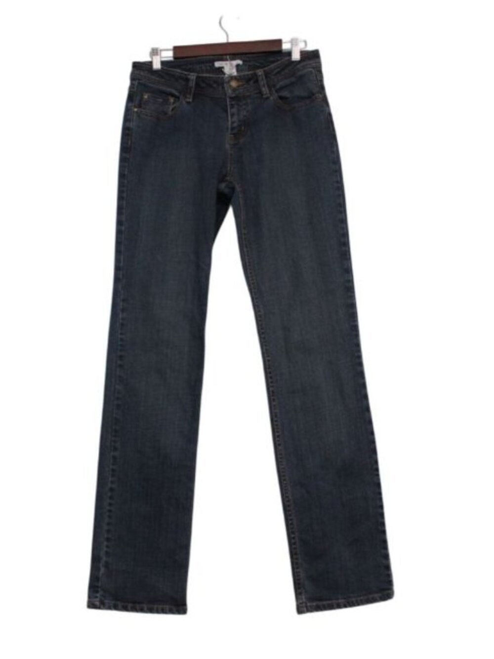 Cabi Slim Jeans Size 8 Straight Leg Mid Rise Blue Denim Style 622 Preppy Classic